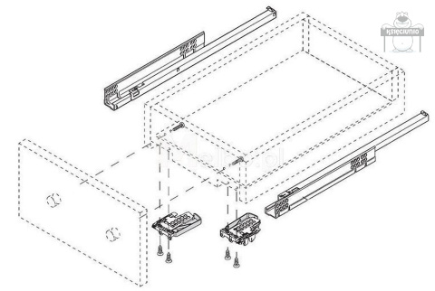 Blum prowadnice tandem pw. 560F6000B 30kg L-600 Blum prowadnice tandem pw. 560F6000B 30kg L-600
