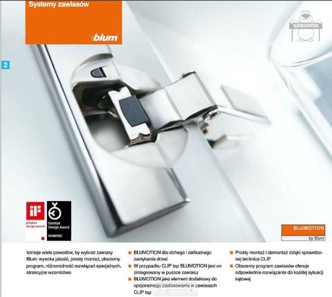 BLUM zawias clip top 45st. blumotion 79B9658 BLUM zawias clip top 45st. blumotion 79B9658