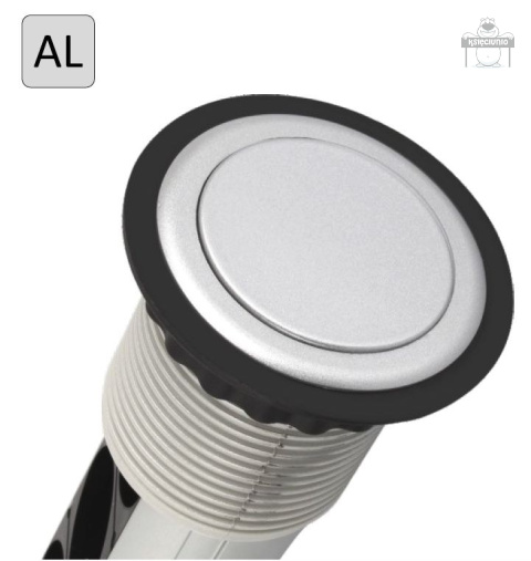 Power port listwa zasilająca chowana w blat srebrna Power port listwa zasilająca chowana w blat srebrna