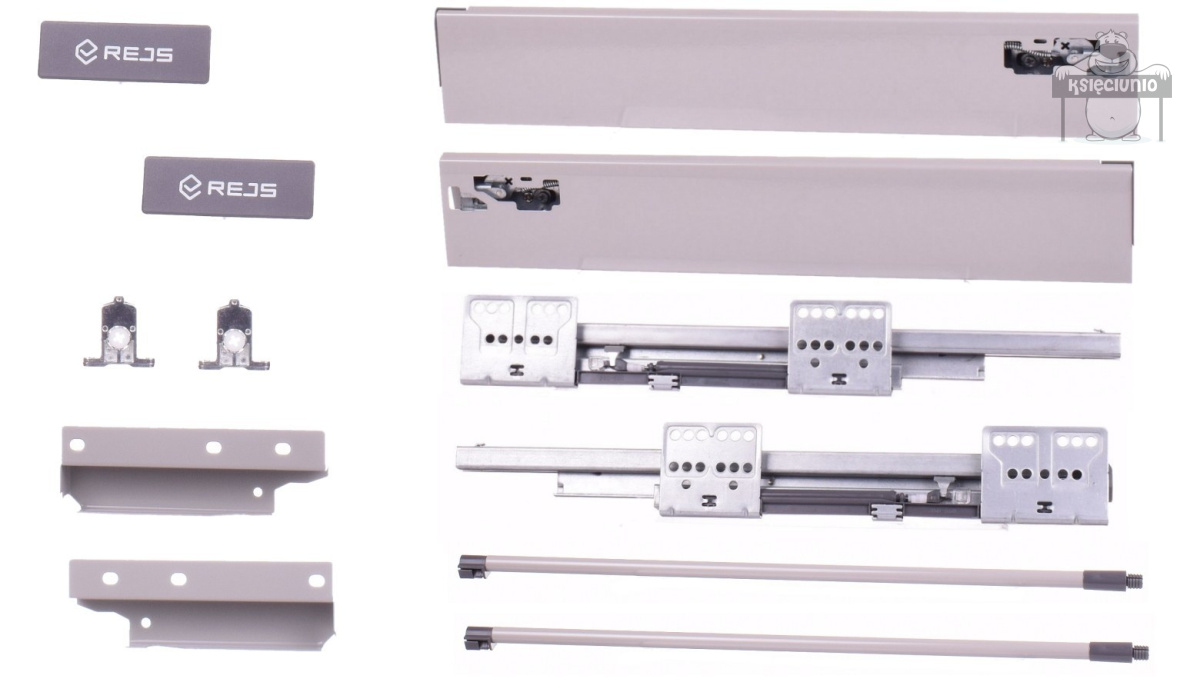 REJS szufladka comfort box L-350 średnia 140 szara REJS szufladka comfort box L-350 średnia 140 szara
