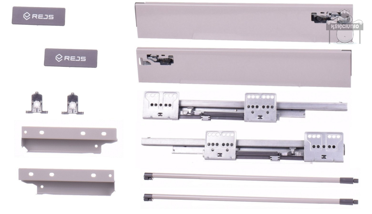 REJS szufladka comfort box L-450 średnia 164 szara REJS szufladka comfort box L-450 średnia 164 szara