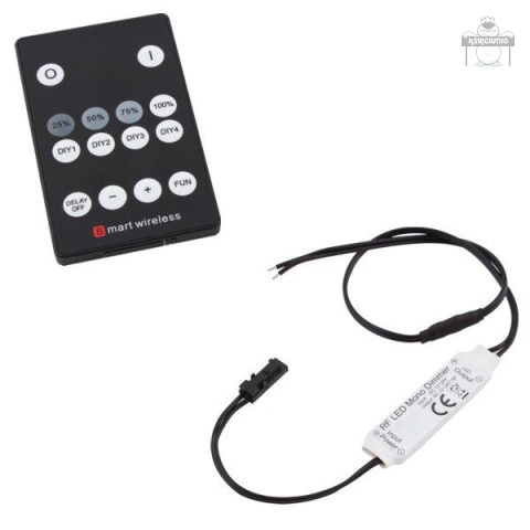 Ściemniacz RF do taśm led + pilot 72W Ściemniacz RF do taśm led + pilot 72W