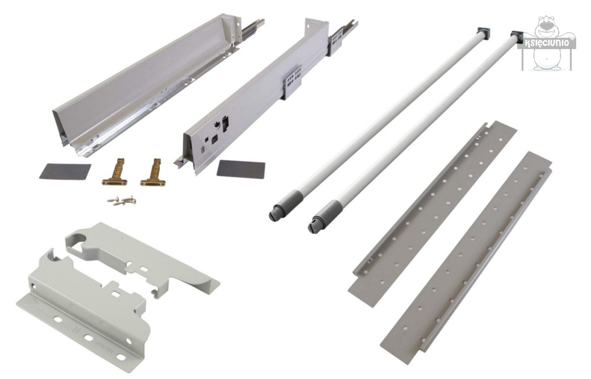 AMIX szufladka SYSTEM BOX tb10 L-350 średnia szara AMIX szufladka SYSTEM BOX tb10 L-350 średnia szara