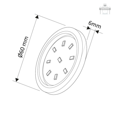 OPRAWA LED orbit XL czarna 3W 12VDC neutralna OPRAWA LED orbit XL czarna 3W 12VDC neutralna