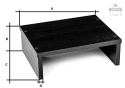 PODSTAWKA półka 360x280x120 biała PODSTAWKA półka 360x280x120 biała