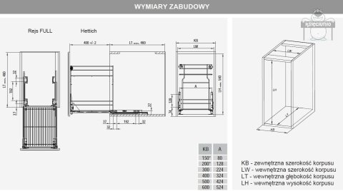 REJS cargo variant multi 300/2 białe REJS cargo variant multi 300/2 białe