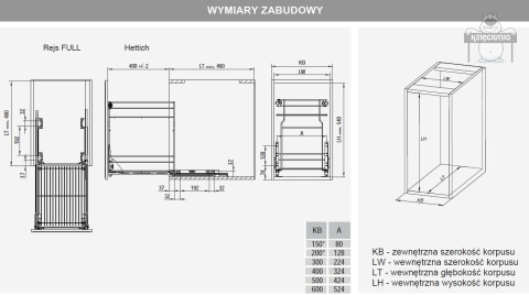 REJS cargo variant multi 400/2 białe REJS cargo variant multi 400/2 białe