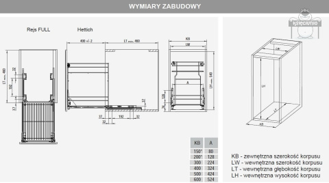 REJS cargo variant multi 400/2 srebro HETTICH REJS cargo variant multi 400/2 srebro HETTICH