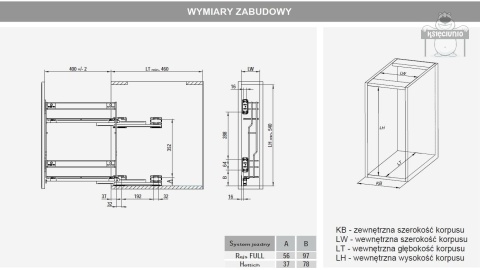 REJS cargo variant multi L 200/2 białe HETTICH REJS cargo variant multi L 200/2 białe HETTICH